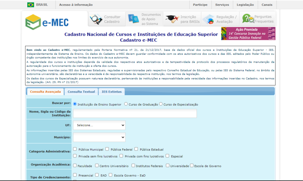 informações pra verificar se é reconhecido pelo mec - Unova Cursos